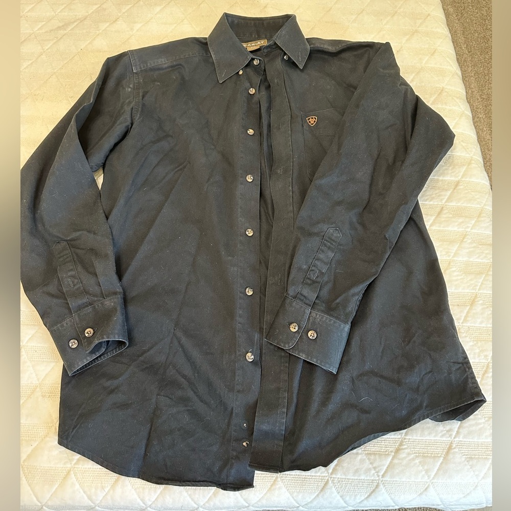 Ariat- Men’s Black Button Down Shirt